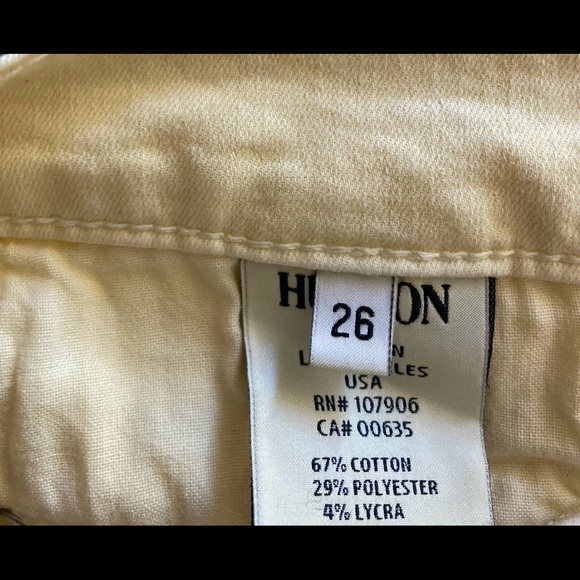 Hudson Yellow Skinny Jeans size 26 - Picture 6 of 6